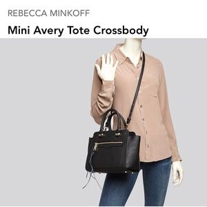 NWOT Rebecca Minkoff Blue Mini Avery Tote Crossbody Handbag